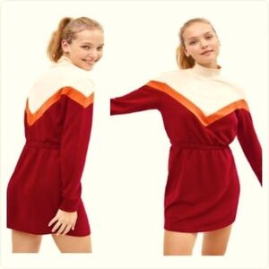 Bershka Sweatshirt Color-block Dress | XS